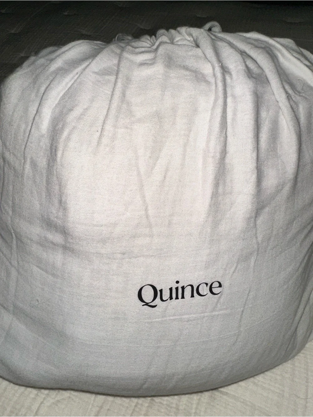 QUINCE Organic Airy Gauze Duvet Cover in Light Grey Buttons Full/Queen - NWOT
